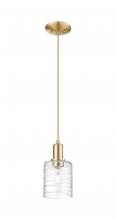 Innovations Lighting 716-1P-CB-G1113 - Cobbleskill - 1 Light - 5 inch - Champagne Bronze - Cord hung - Mini Pendant