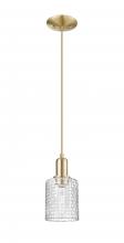 Innovations Lighting 716-1P-CB-G112C-5CL - Cobbleskill - 1 Light - 5 inch - Champagne Bronze - Cord hung - Mini Pendant