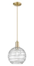 Innovations Lighting 716-1P-CB-G1213-10CL - Athens Deco Swirl - 1 Light - 10 inch - Champagne Bronze - Cord hung - Mini Pendant