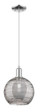 Innovations Lighting 716-1P-PC-G1213-10CL - Athens Deco Swirl - 1 Light - 10 inch - Polished Chrome - Cord hung - Mini Pendant