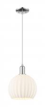 Innovations Lighting 716-1P-PC-G1217-10WV - White Venetian - 1 Light - 10 inch - Polished Chrome - Cord hung - Mini Pendant