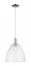 Innovations Lighting 716-1P-PC-GBD-124 - Bristol - 1 Light - 12 inch - Polished Chrome - Cord hung - Mini Pendant