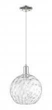 Innovations Lighting 716-1P-PN-G1215-12 - Athens Water Glass - 1 Light - 12 inch - Polished Nickel - Cord hung - Mini Pendant