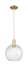 Innovations Lighting 716-1P-SG-G1215-10 - Athens Water Glass - 1 Light - 10 inch - Satin Gold - Cord hung - Mini Pendant