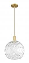 Innovations Lighting 716-1P-SG-G1215-12 - Athens Water Glass - 1 Light - 12 inch - Satin Gold - Cord hung - Mini Pendant
