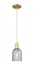 Innovations Lighting 716-1P-SG-G257 - Caledonia - 1 Light - 5 inch - Satin Gold - Cord hung - Mini Pendant