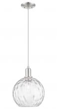 Innovations Lighting 716-1P-SN-G1215-10 - Athens Water Glass - 1 Light - 10 inch - Brushed Satin Nickel - Cord hung - Mini Pendant