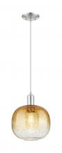 Innovations Lighting 716-1P-SN-G481-10AM - Brookhaven Sphere - 1 Light - 6 inch - Brushed Satin Nickel - Cord hung - Mini Pendant