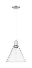 Innovations Lighting 716-1P-SN-GBC-124 - Berkshire Glass - 1 Light - 12 inch - Brushed Satin Nickel - Cord hung - Mini Pendant