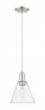 Innovations Lighting 716-1P-SN-GBC-84 - Berkshire Glass - 1 Light - 8 inch - Brushed Satin Nickel - Cord hung - Mini Pendant