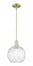 Innovations Lighting 716-1S-AB-G1215-10 - Athens Water Glass - 1 Light - 10 inch - Antique Brass - Stem hung - Mini Pendant