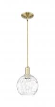 Innovations Lighting 716-1S-AB-G1215-8 - Athens Water Glass - 1 Light - 8 inch - Antique Brass - Stem hung - Mini Pendant
