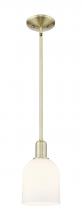 Innovations Lighting 716-1S-AB-G558-6GWH - Bella - 1 Light - 6 inch - Antique Brass - Stem hung - Mini Pendant