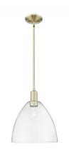 Innovations Lighting 716-1S-AB-GBD-122 - Bristol - 1 Light - 12 inch - Antique Brass - Stem hung - Mini Pendant