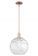 Innovations Lighting 716-1S-AC-G1215-12 - Athens Water Glass - 1 Light - 12 inch - Antique Copper - Stem hung - Mini Pendant