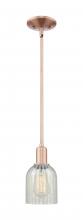 Innovations Lighting 716-1S-AC-G2511 - Caledonia - 1 Light - 5 inch - Antique Copper - Stem hung - Mini Pendant