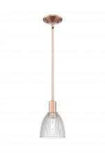 Innovations Lighting 716-1S-AC-G382 - Castile - 1 Light - 6 inch - Antique Copper - Stem hung - Mini Pendant