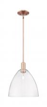 Innovations Lighting 716-1S-AC-GBD-122 - Bristol - 1 Light - 12 inch - Antique Copper - Stem hung - Mini Pendant