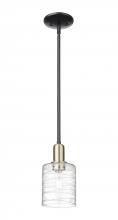 Innovations Lighting 716-1S-BAB-G1113 - Cobbleskill - 1 Light - 5 inch - Black Antique Brass - Stem hung - Mini Pendant