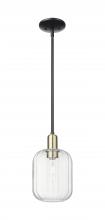 Innovations Lighting 716-1S-BAB-G460-7CL - Preston Cylinder - 1 Light - 6 inch - Black Antique Brass - Mini Pendant