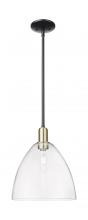 Innovations Lighting 716-1S-BAB-GBD-122 - Bristol - 1 Light - 12 inch - Black Antique Brass - Stem hung - Mini Pendant