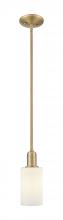 Innovations Lighting 716-1S-BB-G801 - Clymer - 1 Light - 4 inch - Brushed Brass - Stem hung - Mini Pendant
