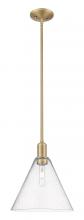 Innovations Lighting 716-1S-BB-GBC-124 - Berkshire Glass - 1 Light - 12 inch - Brushed Brass - Stem hung - Mini Pendant
