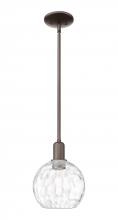 Innovations Lighting 716-1S-OB-G1215-8 - Athens Water Glass - 1 Light - 8 inch - Oil Rubbed Bronze - Stem hung - Mini Pendant