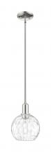Innovations Lighting 716-1S-PN-G1215-8 - Athens Water Glass - 1 Light - 8 inch - Polished Nickel - Stem hung - Mini Pendant