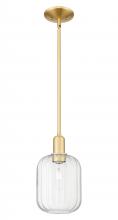 Innovations Lighting 716-1S-SG-G460-7CL - Preston Cylinder - 1 Light - 6 inch - Satin Gold - Mini Pendant