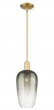 Innovations Lighting 716-1S-SG-G484-7SL - Brookhaven Flute - 1 Light - 6 inch - Satin Gold - Mini Pendant