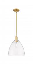 Innovations Lighting 716-1S-SG-GBD-122 - Bristol - 1 Light - 12 inch - Satin Gold - Stem hung - Mini Pendant
