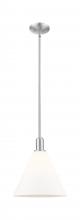 Innovations Lighting 716-1S-SN-GBC-121 - Berkshire Glass - 1 Light - 12 inch - Brushed Satin Nickel - Stem hung - Mini Pendant