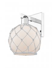 Innovations Lighting 716-1W-PC-G121-8RW - Farmhouse Rope - 1 Light - 8 inch - Polished Chrome - Sconce