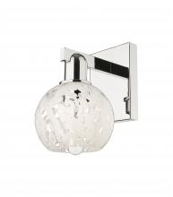 Innovations Lighting 716-1W-PN-G1216-6WM - White Mouchette - 1 Light - 6 inch - Polished Nickel - Sconce