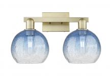 Innovations Lighting 716-2W-AB-G483-8SB - Brookhaven Globe - 2 Light - 16 inch - Antique Brass - Bath Vanity Light