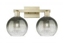 Innovations Lighting 716-2W-AB-G483-8SL - Brookhaven Globe - 2 Light - 16 inch - Antique Brass - Bath Vanity Light