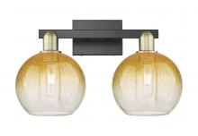Innovations Lighting 716-2W-BAB-G483-8AM - Brookhaven Globe - 2 Light - 16 inch - Black Antique Brass - Bath Vanity Light