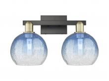 Innovations Lighting 716-2W-BAB-G483-8SB - Brookhaven Globe - 2 Light - 16 inch - Black Antique Brass - Bath Vanity Light