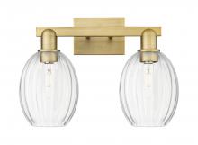 Innovations Lighting 716-2W-BB-G459-6CL - Preston Bulb - 2 Light - 16 inch - Brushed Brass - Bath Vanity Light