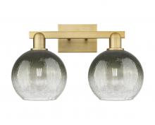 Innovations Lighting 716-2W-BB-G483-8SL - Brookhaven Globe - 2 Light - 16 inch - Brushed Brass - Bath Vanity Light