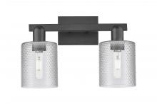 Innovations Lighting 716-2W-BK-G112 - Cobbleskill - 2 Light - 16 inch - Matte Black - Bath Vanity Light