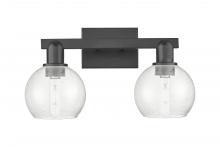 Innovations Lighting 716-2W-BK-G124-6 - Athens - 2 Light - 17 inch - Matte Black - Bath Vanity Light