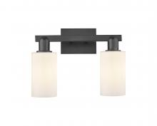 Innovations Lighting 716-2W-BK-G801 - Clymer - 2 Light - 15 inch - Matte Black - Bath Vanity Light
