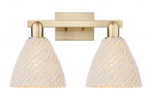 Innovations Lighting 716-2W-CB-NBD-75-NAT - Bristol Natural - 2 Light - 16 inch - Champagne Bronze - Bath Vanity Light