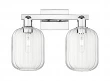 Innovations Lighting 716-2W-PC-G460-7CL - Preston Cylinder - 2 Light - 16 inch - Polished Chrome - Bath Vanity Light