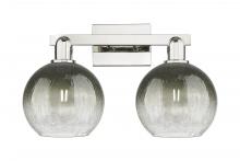 Innovations Lighting 716-2W-PN-G483-8SL - Brookhaven Globe - 2 Light - 16 inch - Polished Nickel - Bath Vanity Light