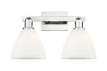 Innovations Lighting 716-2W-PN-GBD-751 - Bristol - 2 Light - 19 inch - Polished Nickel - Bath Vanity Light