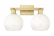 Innovations Lighting 716-2W-SG-G483-8OP - Brookhaven Globe - 2 Light - 16 inch - Satin Gold - Bath Vanity Light