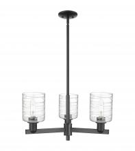 Innovations Lighting 716-3CR-BK-G1113 - Cobbleskill - 3 Light - 27 inch - Matte Black - Stem hung - Pendant